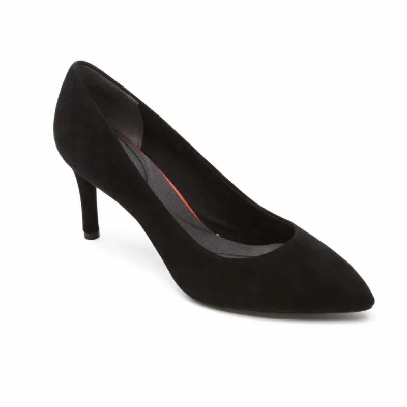 Rockport Women TOTAL MOTION 75mmPTH PLAIN PUMP BLACK/KID SUEDE sold by Rockport