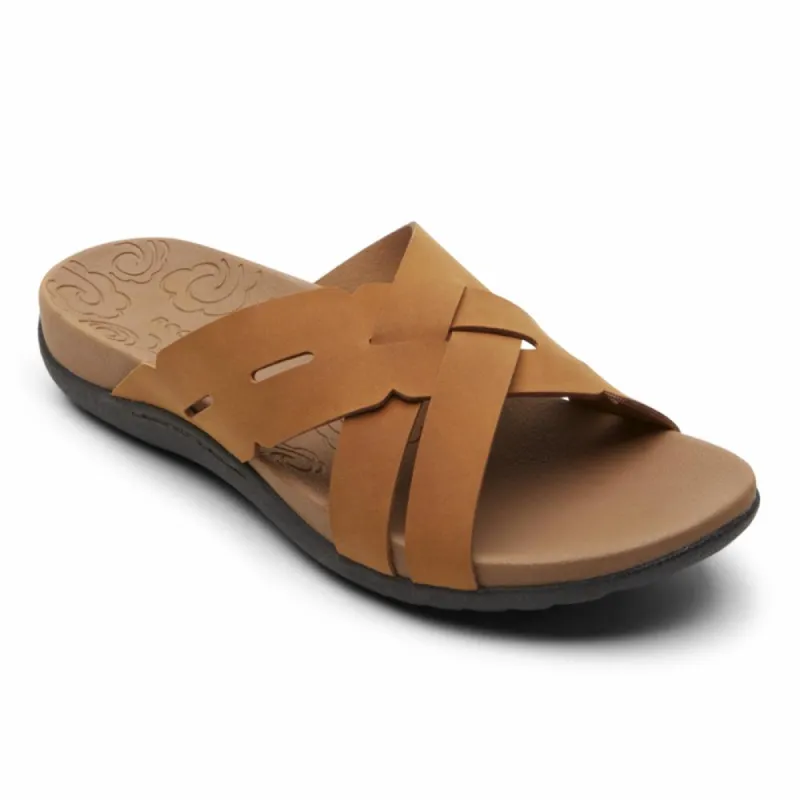 Rockport Women RIDGE WOVEN SLIDE TAN sold by Rockport
