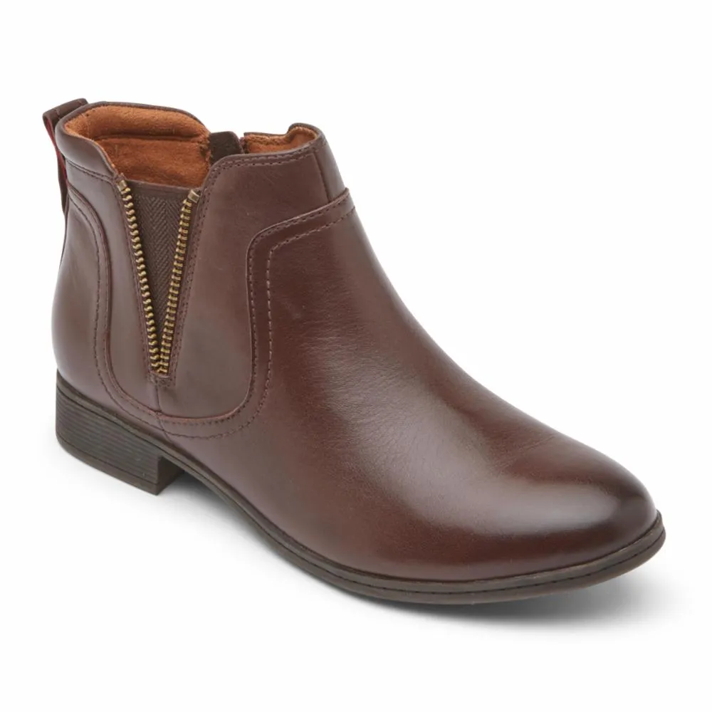 Cobb Hill CROSBIE GORE BOOT BROWN LTHR sold by Rockport