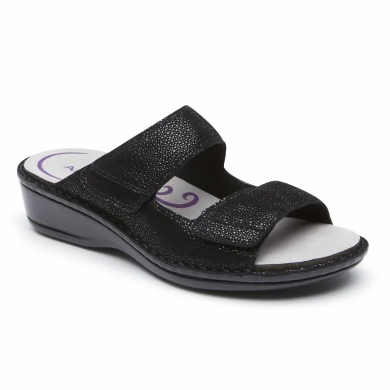 Aravon CAMBRIDGE 2 STRAP BLACK sold by Rockport