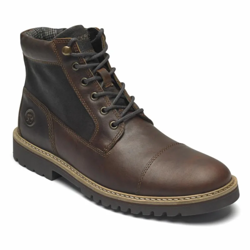 Rockport Men MARSHALL RUGGED CAP TOE SADDLE BROWN sold by Rockport