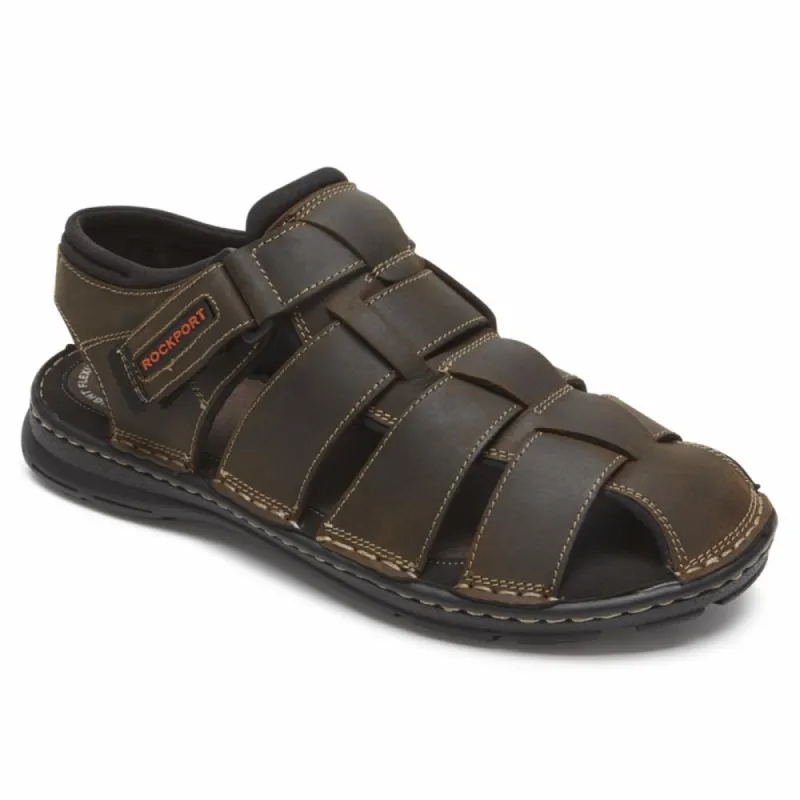 Rockport Men DARWYN FISHERMEN BROWN II/LEATHER sold by Rockport