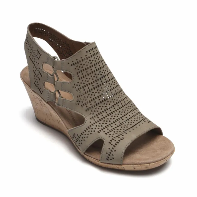 Cobb Hill JANNA PERF SANDAL BT KHAKI NBK sold by Rockport
