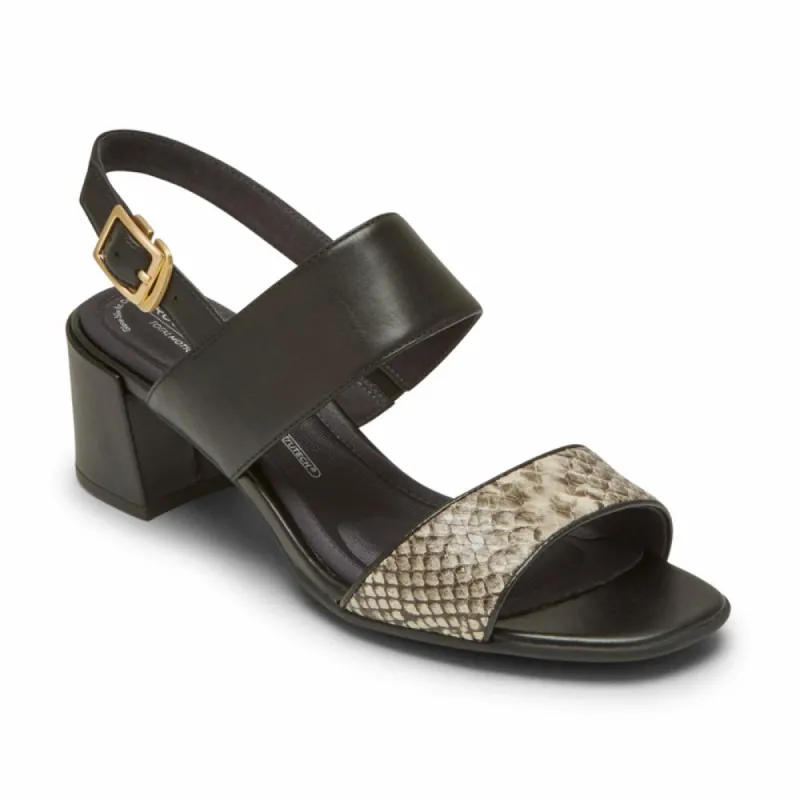 Rockport Women TOTAL MOTION ALAINA TWO STRAP BEIGE SNAKE sold by Rockport