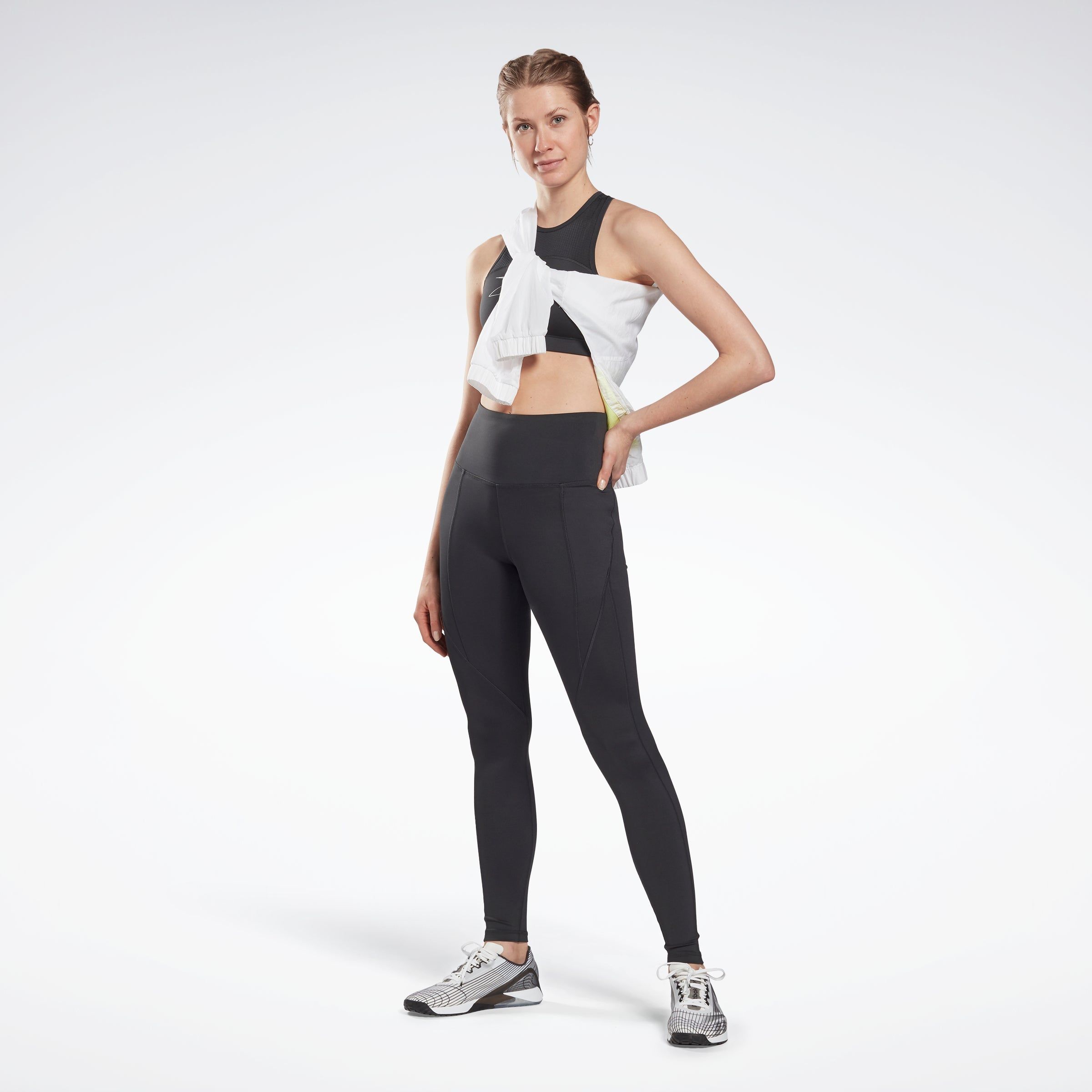 Reebok Apparel Women Workout Ready Pant Program High Rise Leggings Nghblk sold by Rockport product image thumbnail 2