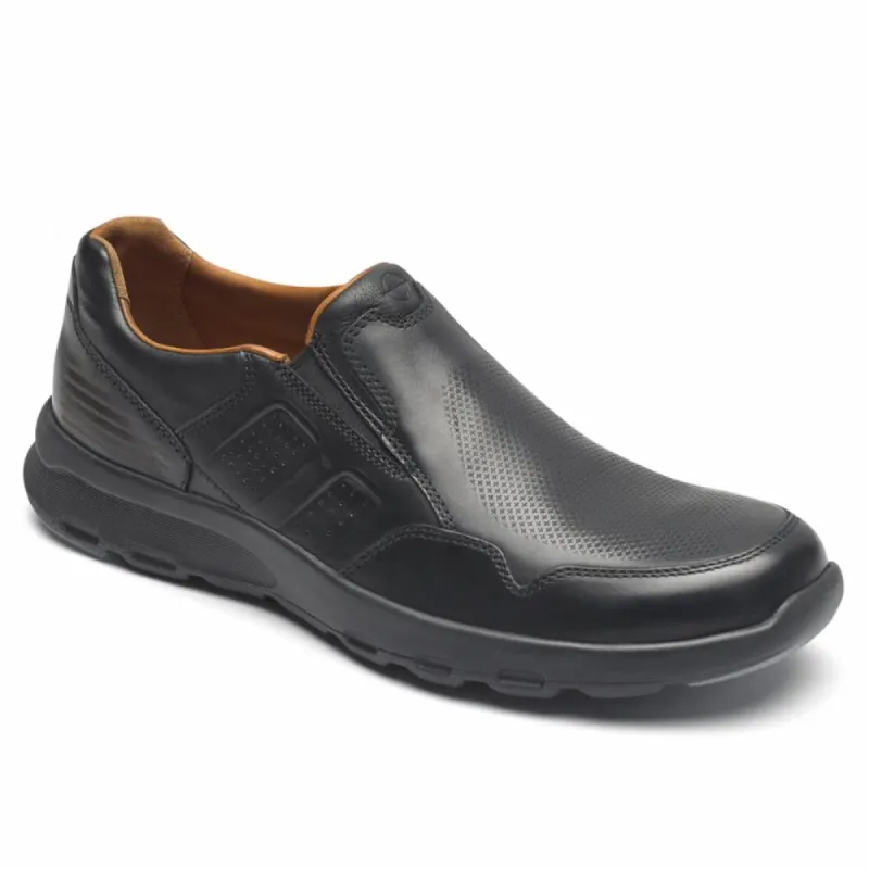 Rockport Men LETS WALK M SLIP-ON BLACK/LEATHER sold by Rockport
