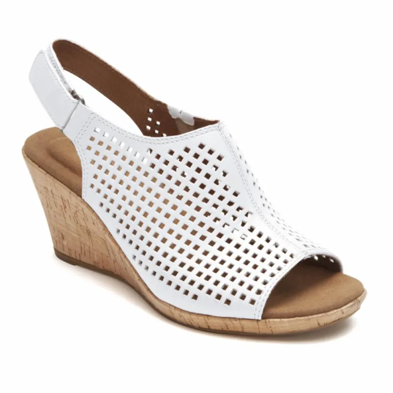 Rockport Women BRIAH PERF SLING WHITE sold by Rockport