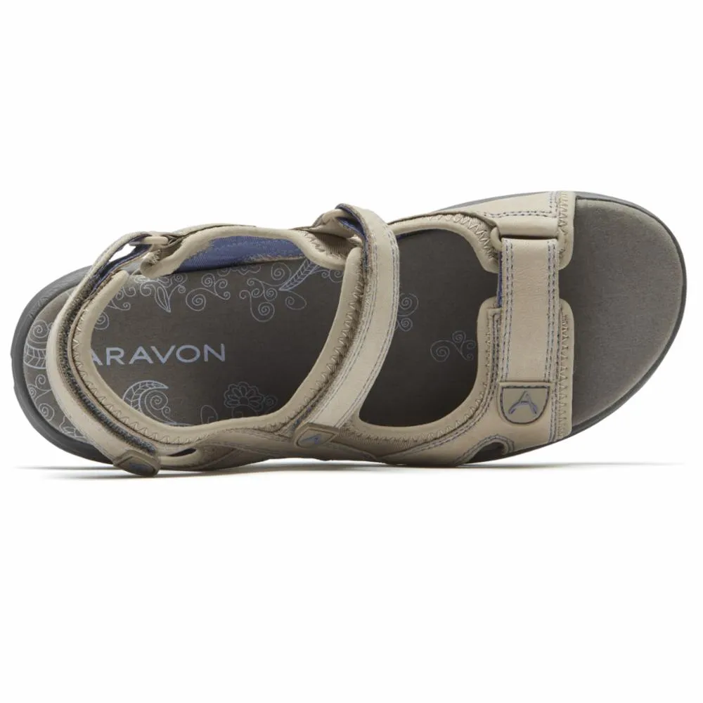 Aravon A REV SANDAL 3 STRAP TAUPE sold by Rockport product image thumbnail 3