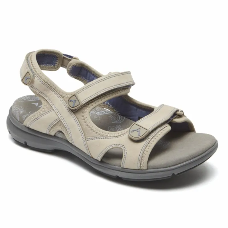 Aravon A REV SANDAL 3 STRAP TAUPE sold by Rockport