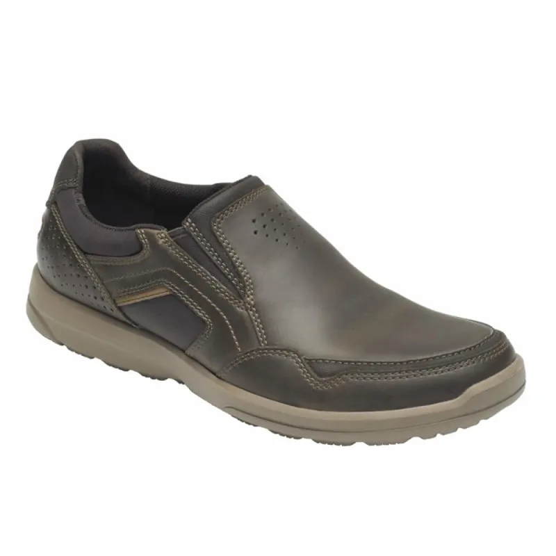 Rockport Men WELKER CASUAL SLIPON DARK BITTER CHOCOLATE sold by Rockport