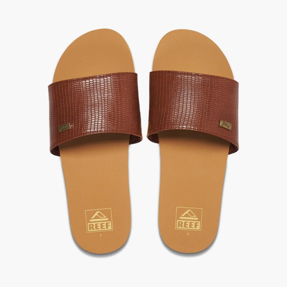 Reef Women BLISS NIGHTS SLIDE BRUNETTE sold by Rockport product image thumbnail 3