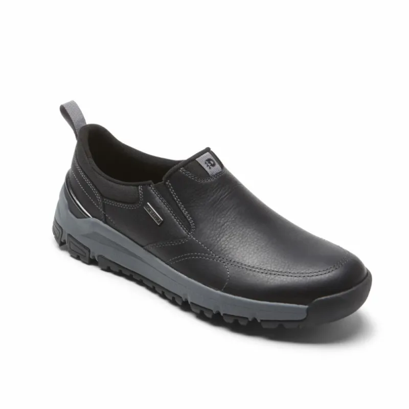 Dunham GLASTONBURY GSLIPON BLACK LEA/ SDE sold by Rockport