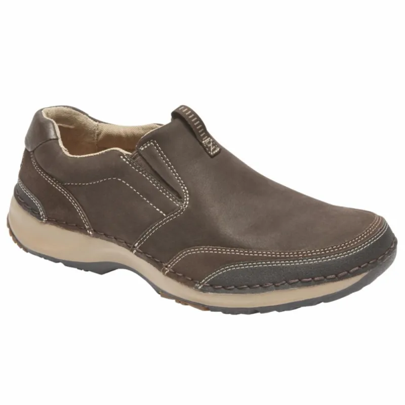 Rockport Men RSL FIVE SLIP ON DARK BITTER CHOCOLATE sold by Rockport
