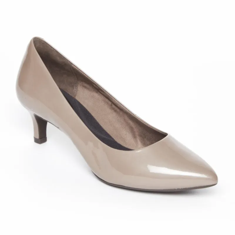Rockport Women TOTAL MOTION KALILA PUMP TAUPE GREY/PEARL PATENT sold by Rockport
