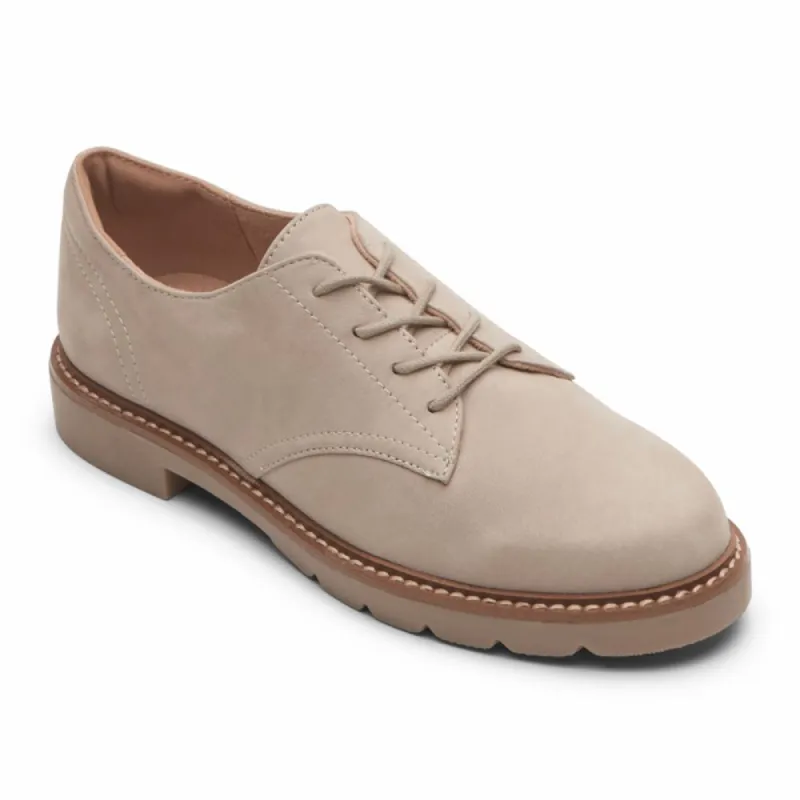 Rockport Women KACEY LACEUP TAUPE LTHR sold by Rockport