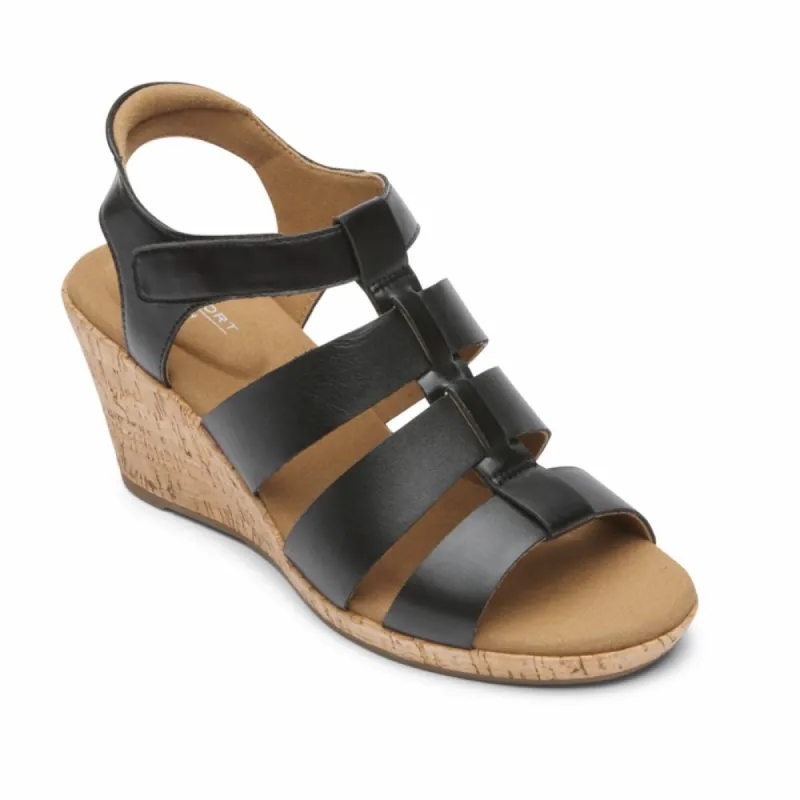 Rockport Women BRIAH NEW GLADIATOR BLACK LTHR sold by Rockport