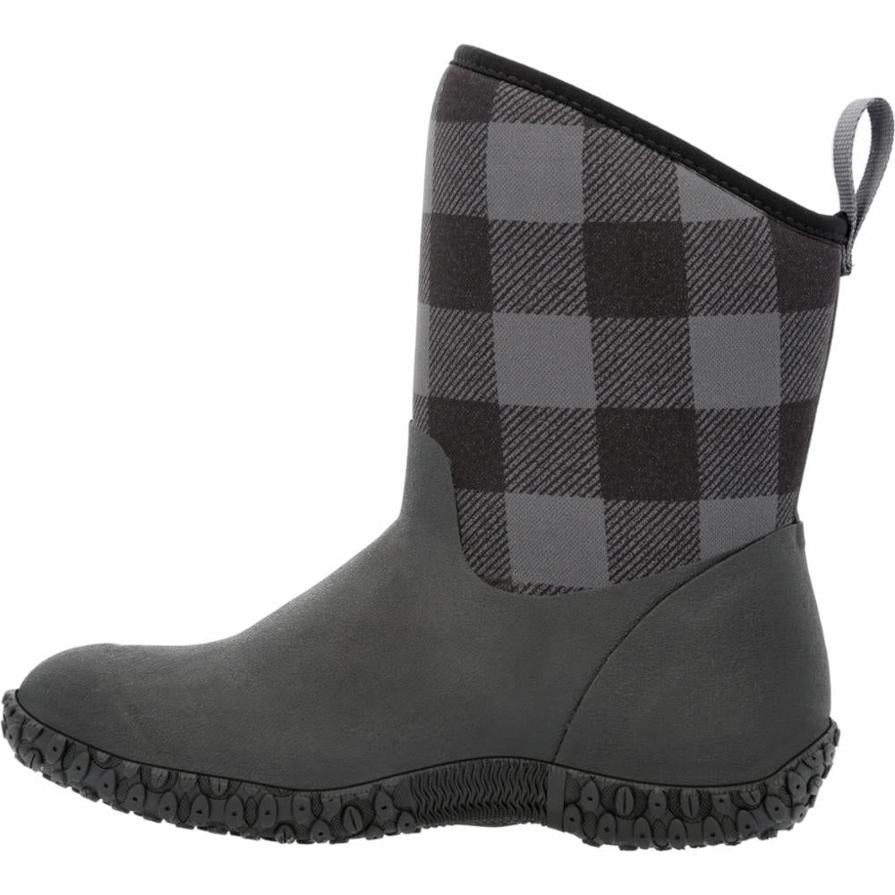 Muck Footwear Women MUCKSTER II MID FLEECE BLACK/GREYPLAID sold by Rockport product image thumbnail 4