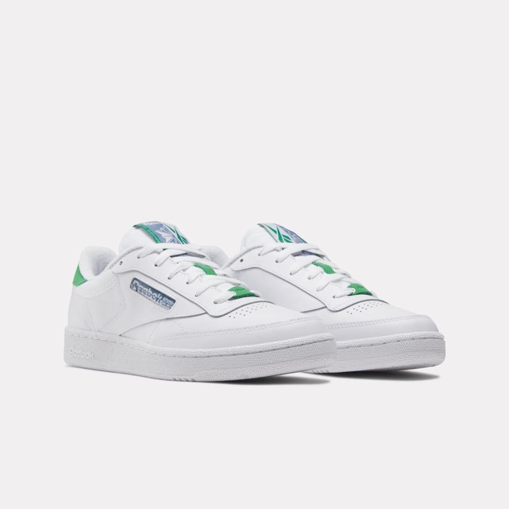 Reebok Footwear Men 100202371 WHITE/SPORT GREEN/BLUE SLATE sold by Rockport