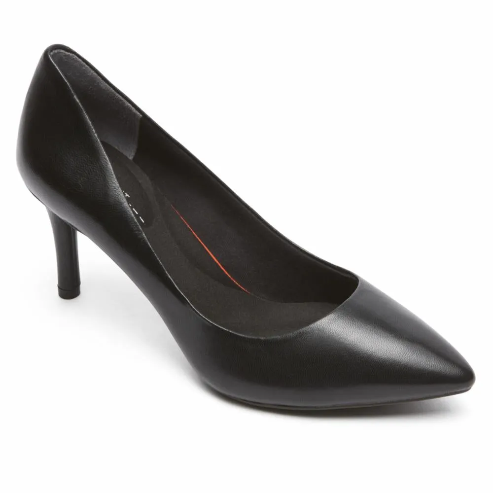 Rockport Women TOTAL MOTION 75mmPTH PLAIN PUMP BLACK/LEATHER sold by Rockport