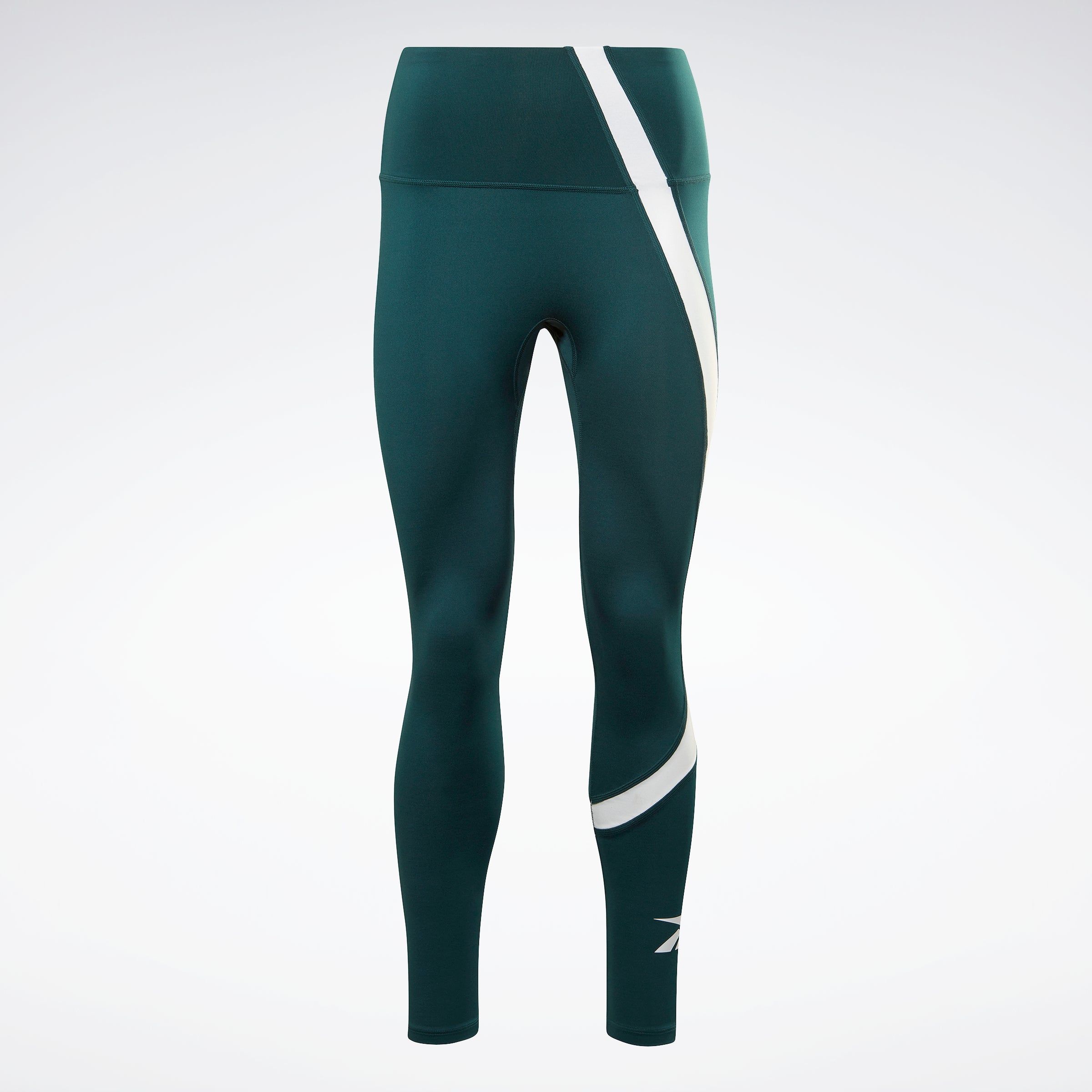 Reebok Apparel Women Workout Ready Vector Leggings Forgrn sold by Rockport