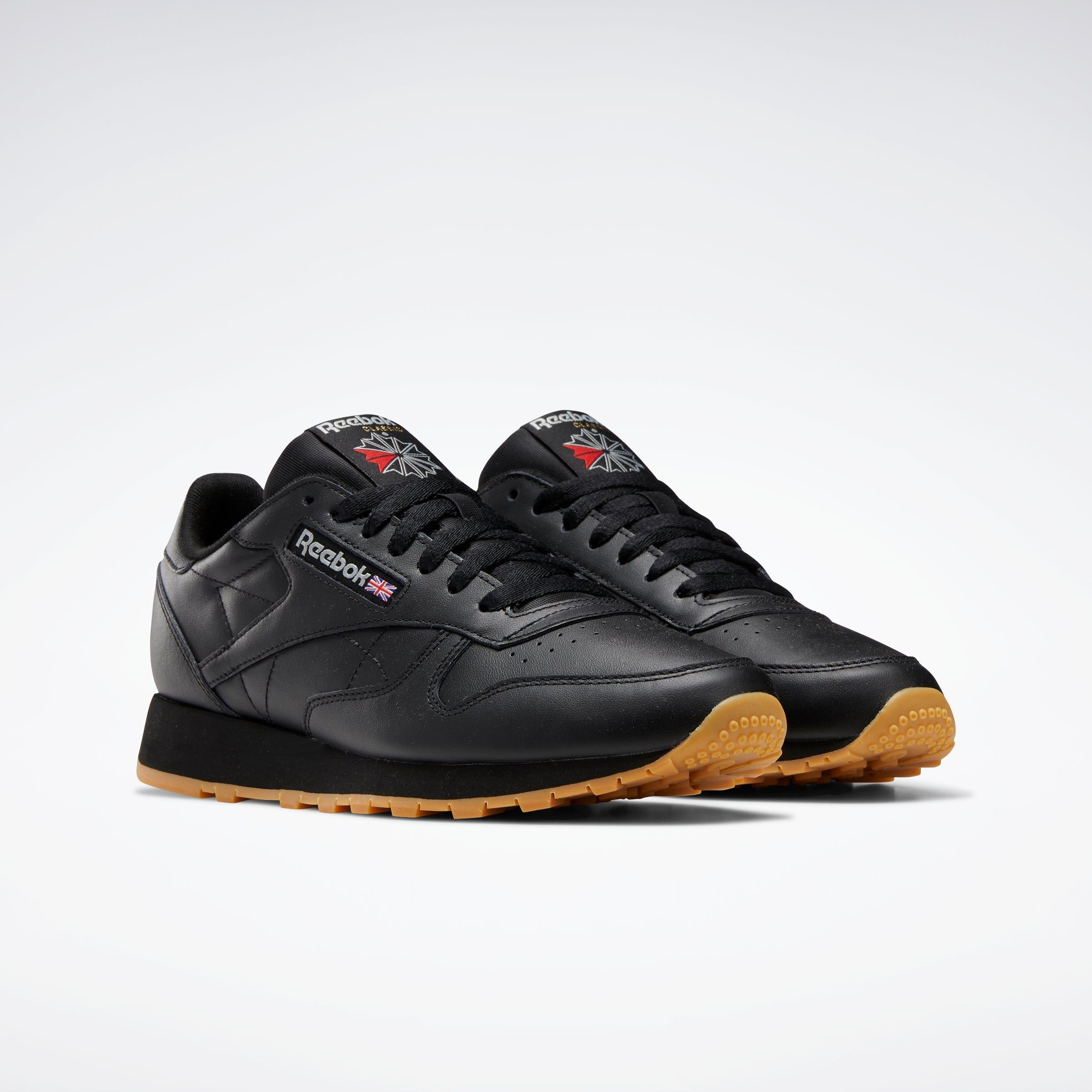 Reebok Footwear Men Classic Leather Shoes Cblack/Pugry5/Rbkg03 sold by Rockport product image thumbnail 3