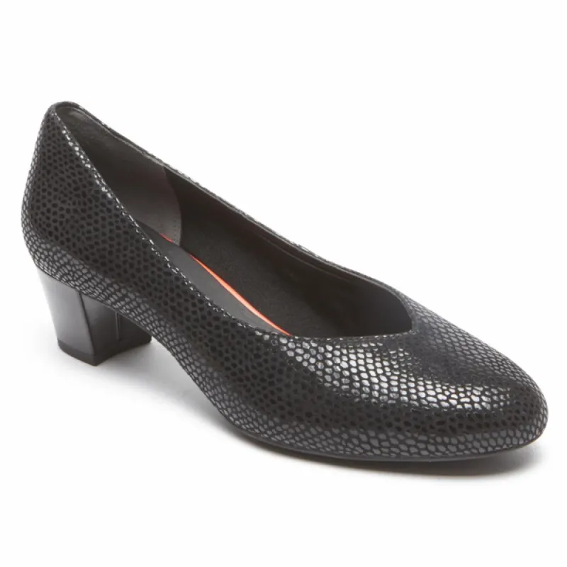 Rockport Women TOTAL MOTION CHARISSE CHARIS BLACK/MAMBA SNAKE sold by Rockport