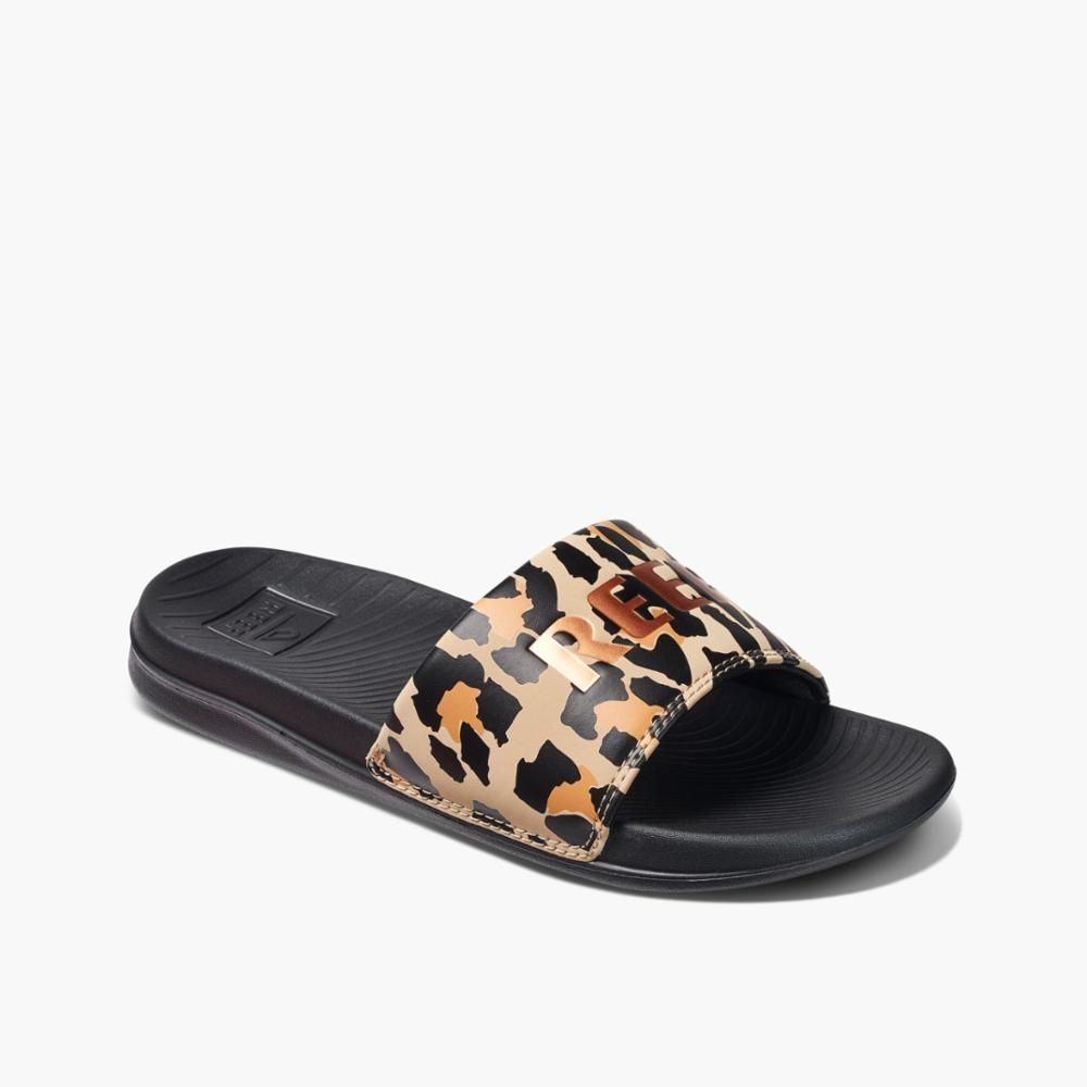 Reef Women REEF ONE SLIDE CLASSIC LEOPARD sold by Rockport