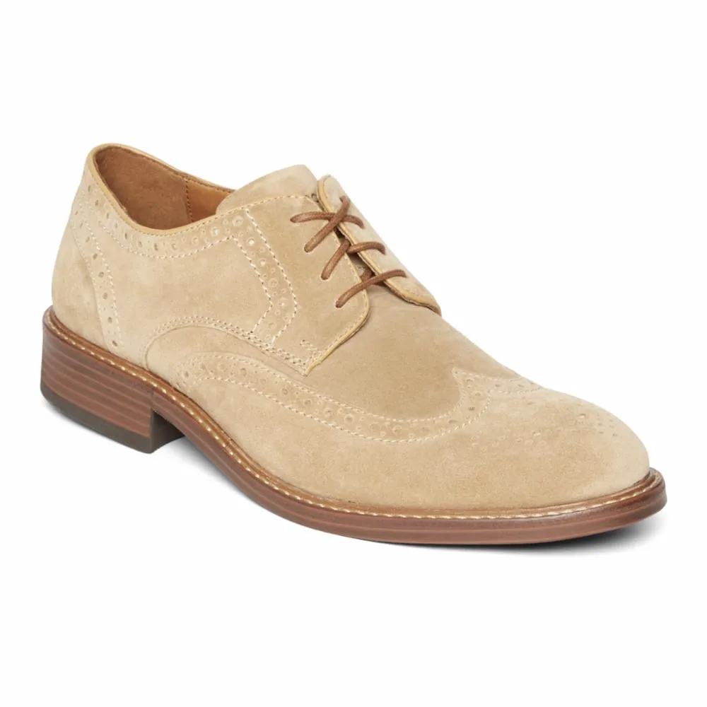 Rockport Men KENTON WINGTIP TAN SDE sold by Rockport