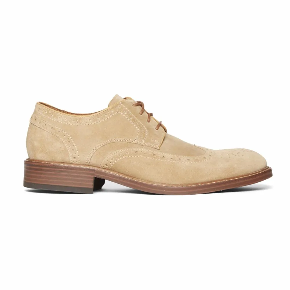 Rockport Men KENTON WINGTIP TAN SDE sold by Rockport product image thumbnail 2