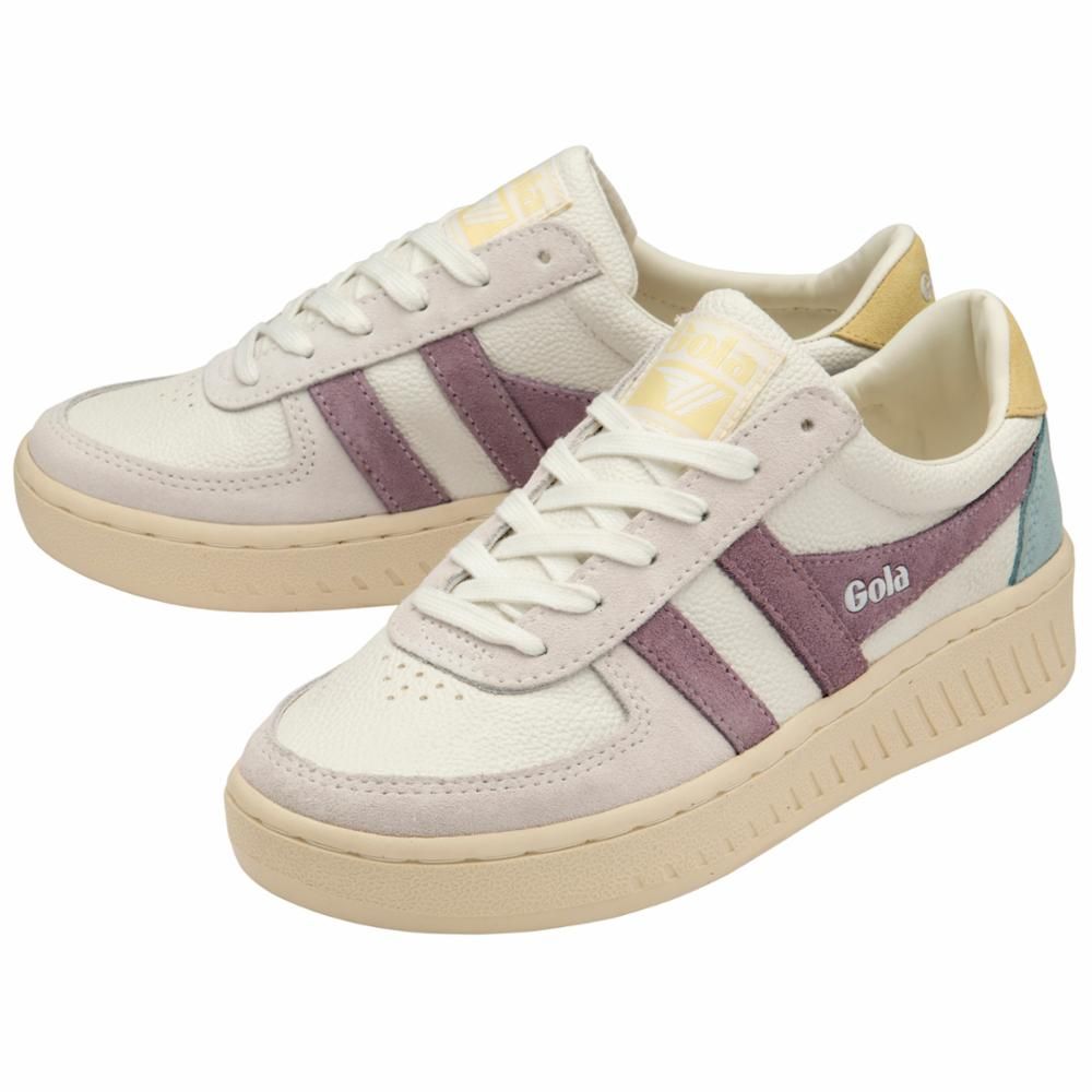 Gola Women GRANDSLAM TRIDENT WHITE/LILY/LEMON sold by Rockport product image thumbnail 3