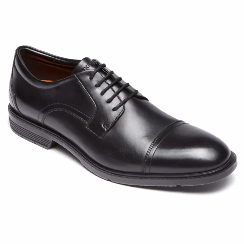 Rockport Men CITY SMART CAP TOE BLACK/LEATHER made by Rockport