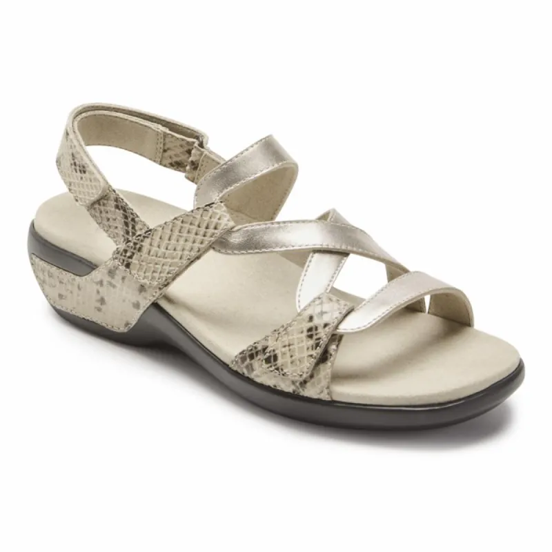 Aravon POWER COMFORT SANDALS STRAP SANDAL PLATINUM sold by Rockport