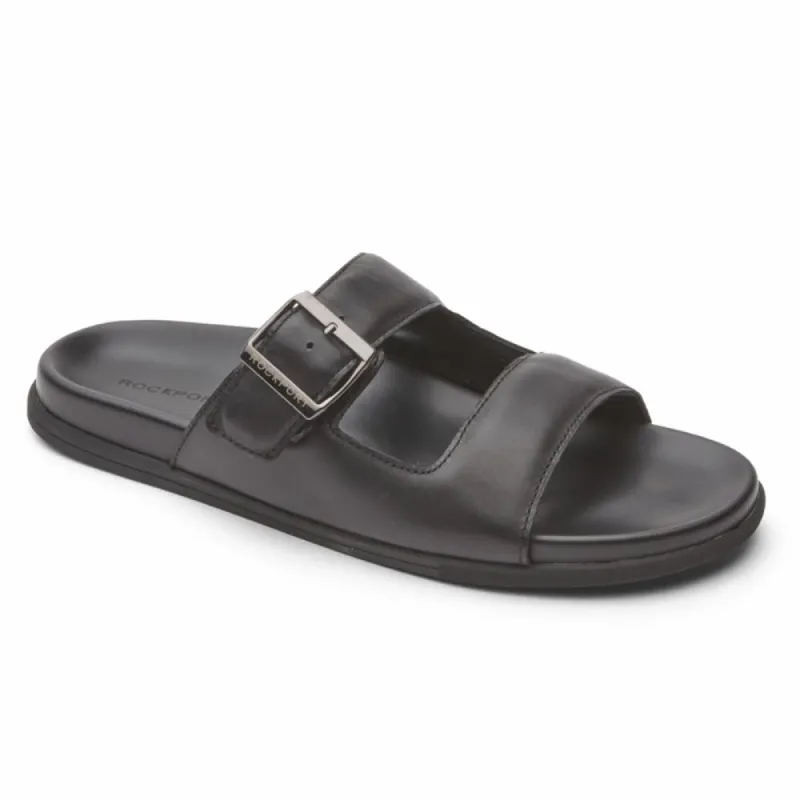 Rockport Men DARRON BUCKLE SLIDE BLACK sold by Rockport