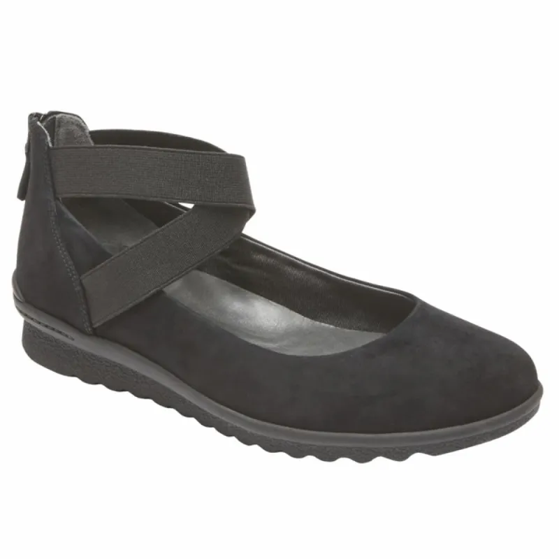 Rockport Women TRUFLEX CHENOLE ANKLESTRP BLACK/SUEDE sold by Rockport