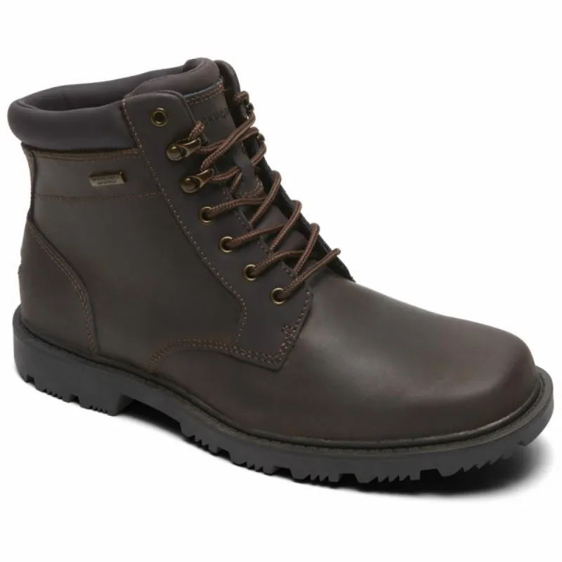 Rockport Men REDEMPTION ROAD PLAIN TOE BOOT DARK BROWN sold by Rockport