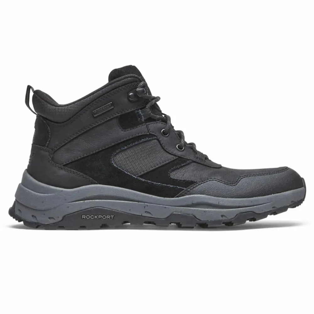 Rockport Men XCS PATHWAY WP MIDBOOT BLACK LEA/SDE/RIPSTOP sold by Rockport product image thumbnail 2