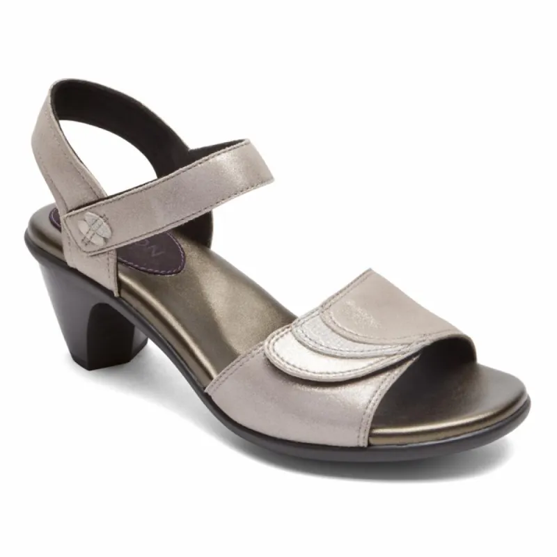 Aravon MEDICI SANDAL METALLIC/PEWTER sold by Rockport