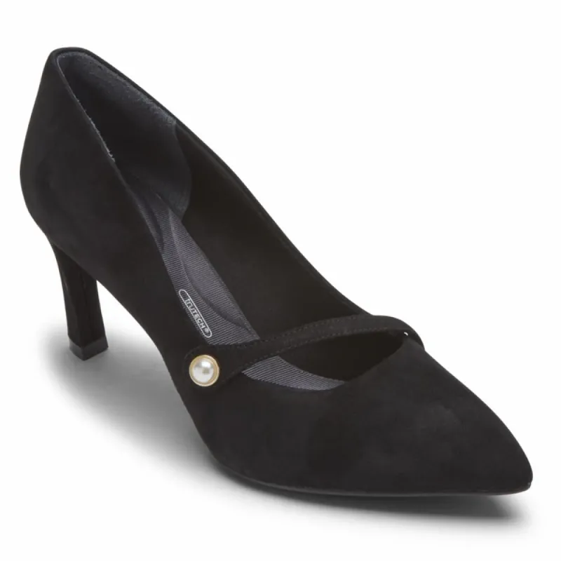 Rockport Women TOTAL MOTION SHEEHAN ASYM MJ BLACK KID SUEDE sold by Rockport