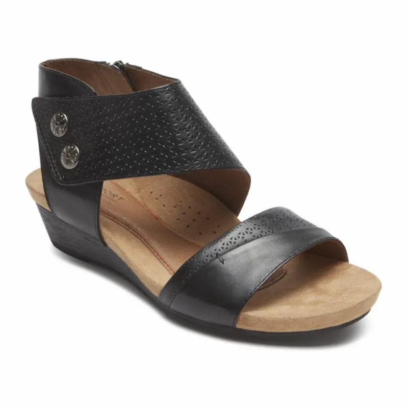 Cobb Hill HOLLYWOOD 2 PC CUFF BLACK/LEATHER sold by Rockport