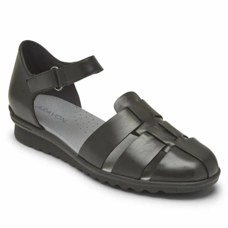 Aravon JOSIE TWO PIECE BLACK SMOOTH sold by Rockport