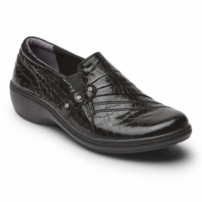 Aravon DUXBURY DANIELLE-AR BLACK CROCO sold by Rockport