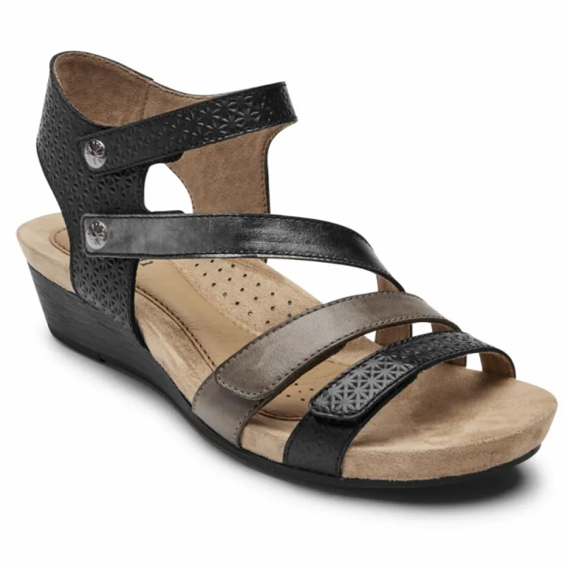 Cobb Hill HOLLYWOOD 4 STR BLACK MULTI sold by Rockport