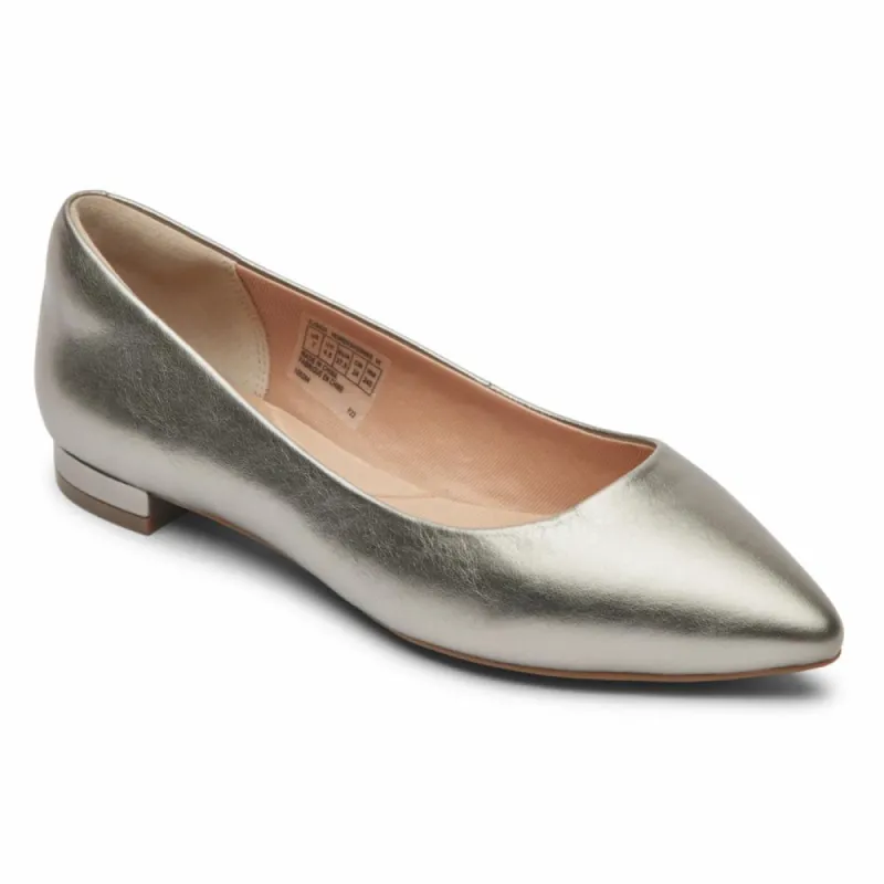 Rockport Women TOTAL MOTION ADELYN ADELYN BALLET METALLIC LTHR sold by Rockport