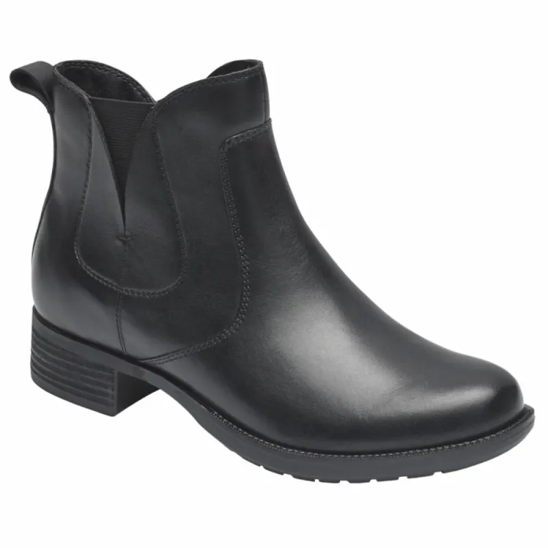 Cobb Hill COPLEY WATERPROOF CHELSEA BLACK/LEATHER sold by Rockport