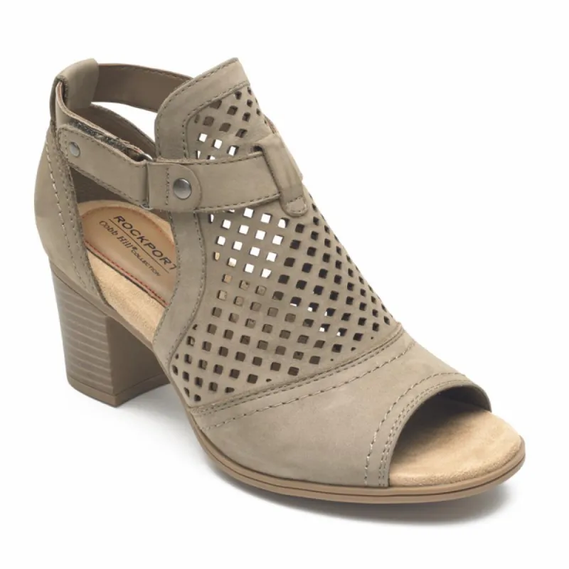 Cobb Hill HATTIE HI CUFF SANDAL TAUPE/NUBUCK sold by Rockport