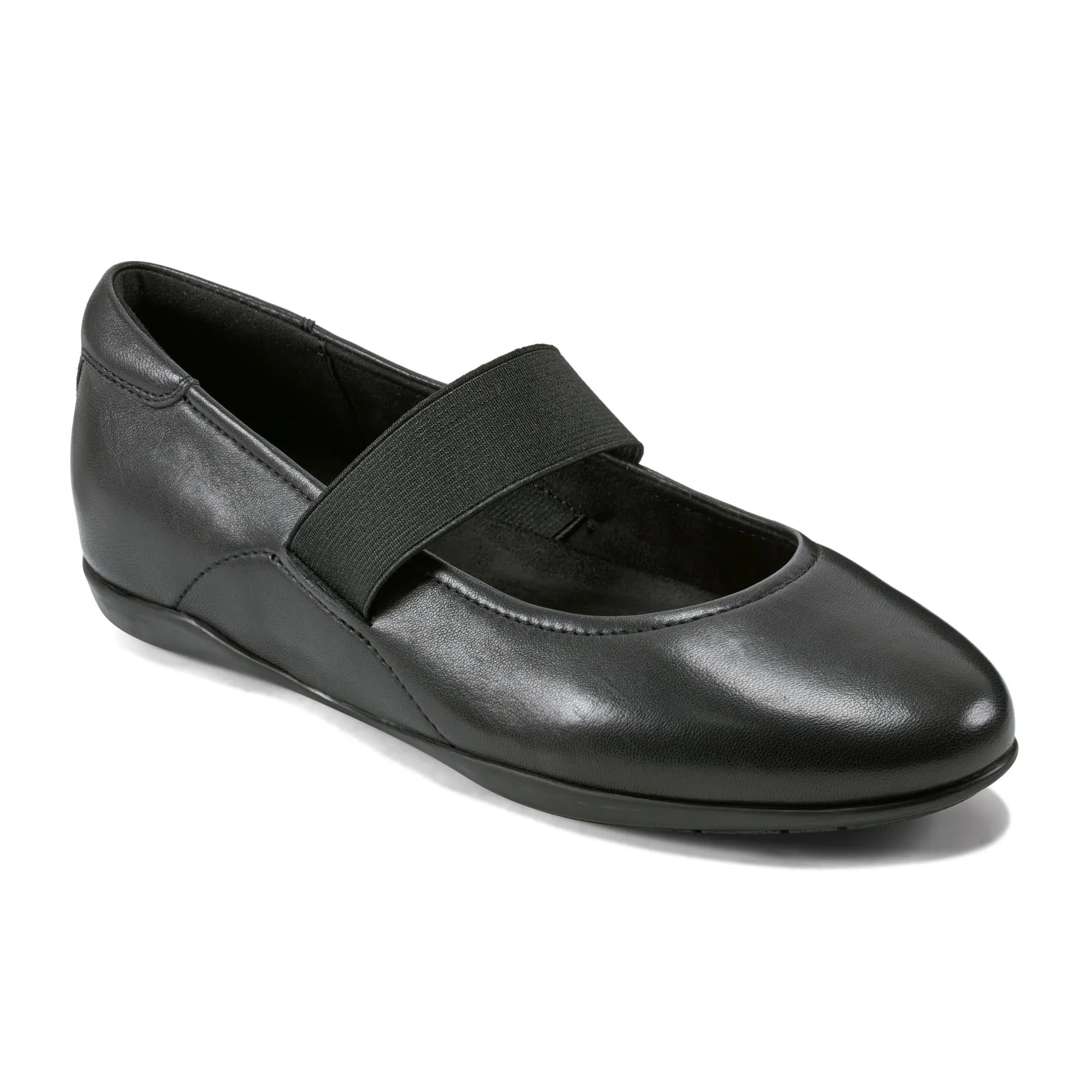 Rockport Women AVER2 BALLET BLACK/BLACK/NEW TARTUFO LEATHE sold by Rockport