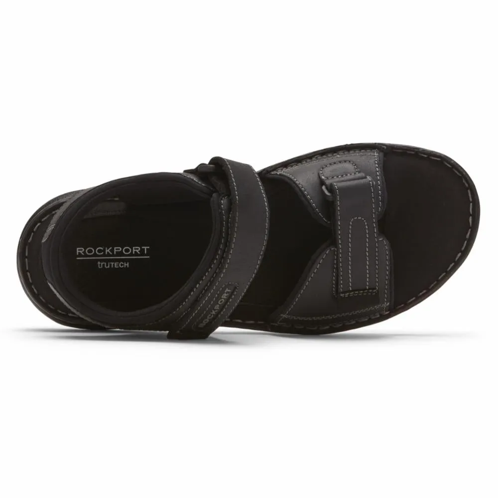 Rockport Men DARWYN QTR STRAP BLACK LEA II sold by Rockport product image thumbnail 3