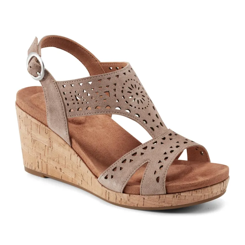 Rockport Women  BELIS WEDGE NEW AVOLA/NICE RICH SUEDE GR sold by Rockport