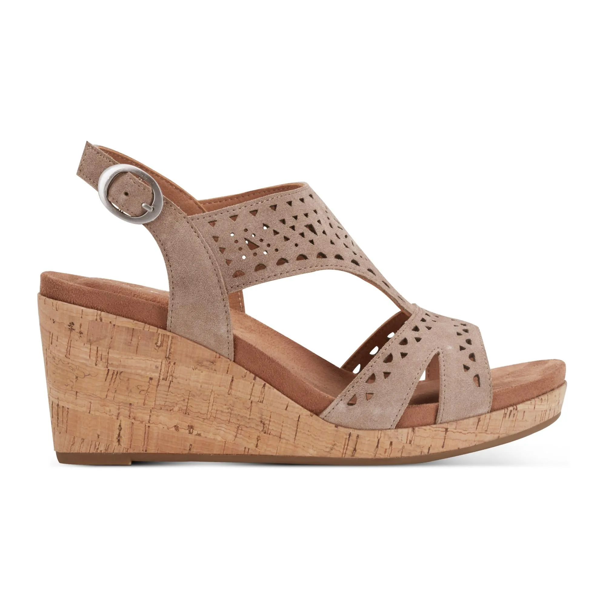 Rockport Women BELIS WEDGE NEW AVOLA/NICE RICH SUEDE GR sold by Rockport product image thumbnail 2