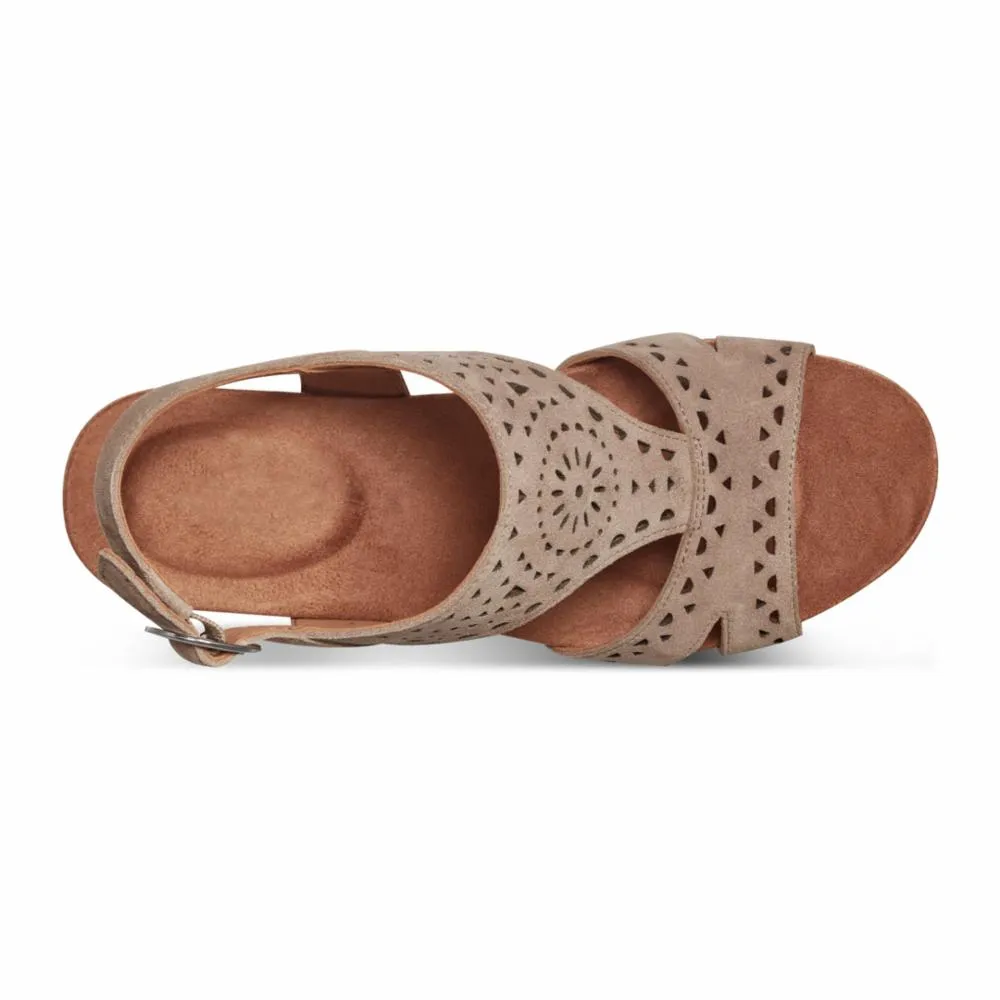 Rockport Women BELIS WEDGE NEW AVOLA/NICE RICH SUEDE GR sold by Rockport product image thumbnail 3